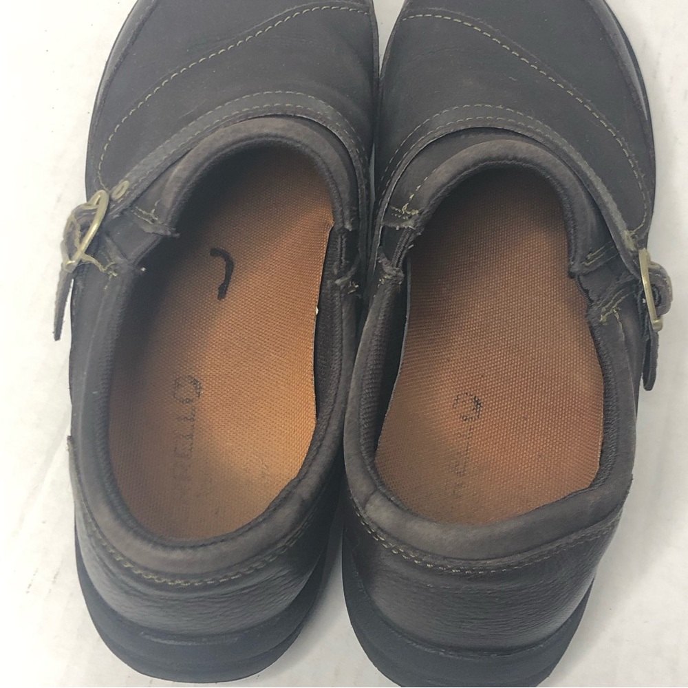 Merrell Shoes Womens 9 Dassie Buckle Brown Slip On Comfort Nubuck Leather - Picture 5 of 12